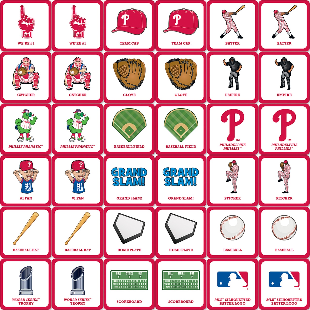 Philadelphia Phillies Matching Game