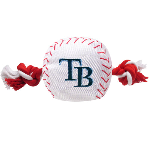 TAMPA BAY RAYS NYLON BASEBALL ROPE TOY