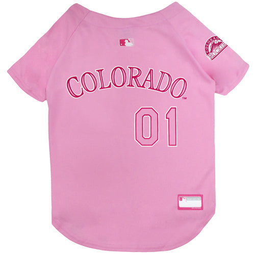 COLORADO ROCKIES PINK JERSEY