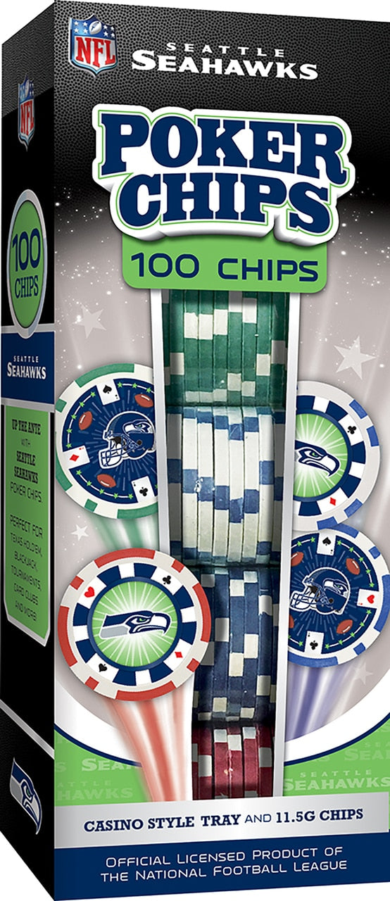 Seattle Seahawks Poker Chips 100pc