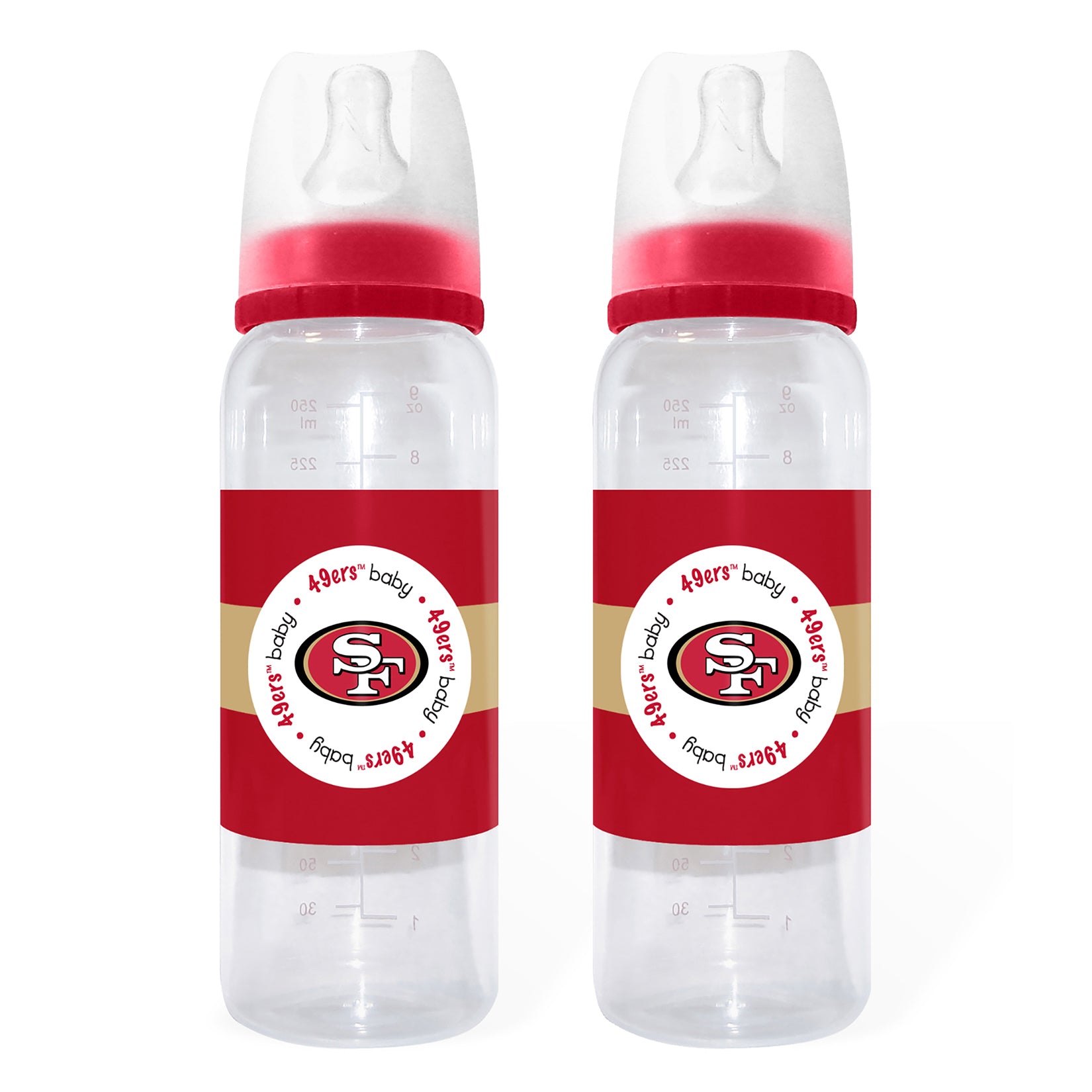 San Francisco 49ers Baby Bottles - 2-Pack