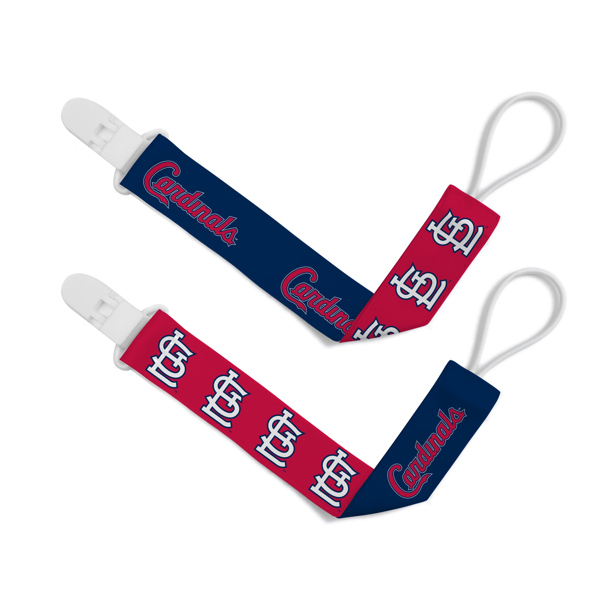 St. Louis Cardinals Pacifier Clips 2-Pack