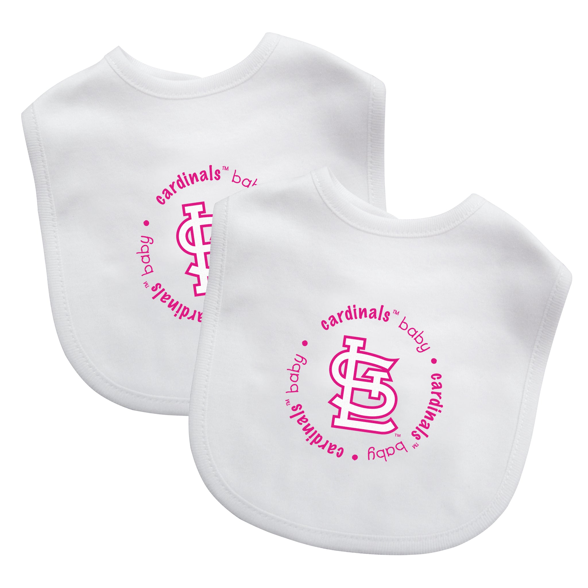 St. Louis Cardinals Baby Bibs 2-Pack - Pink