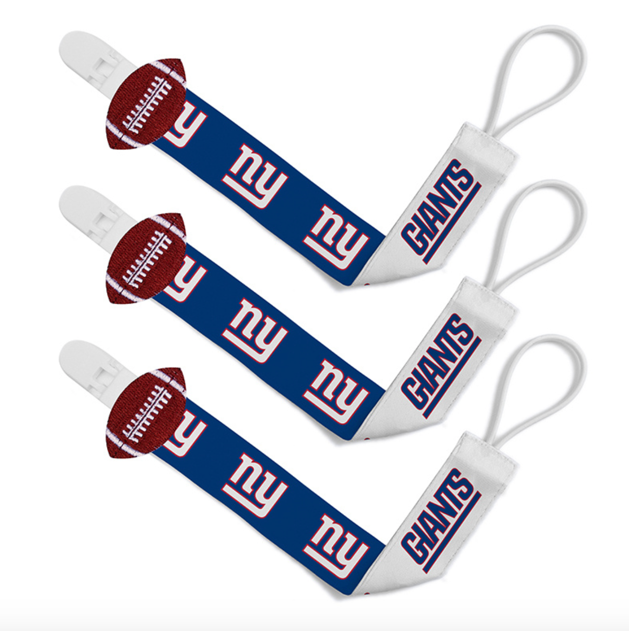 New York Giants Pacifier Clips 2-Pack