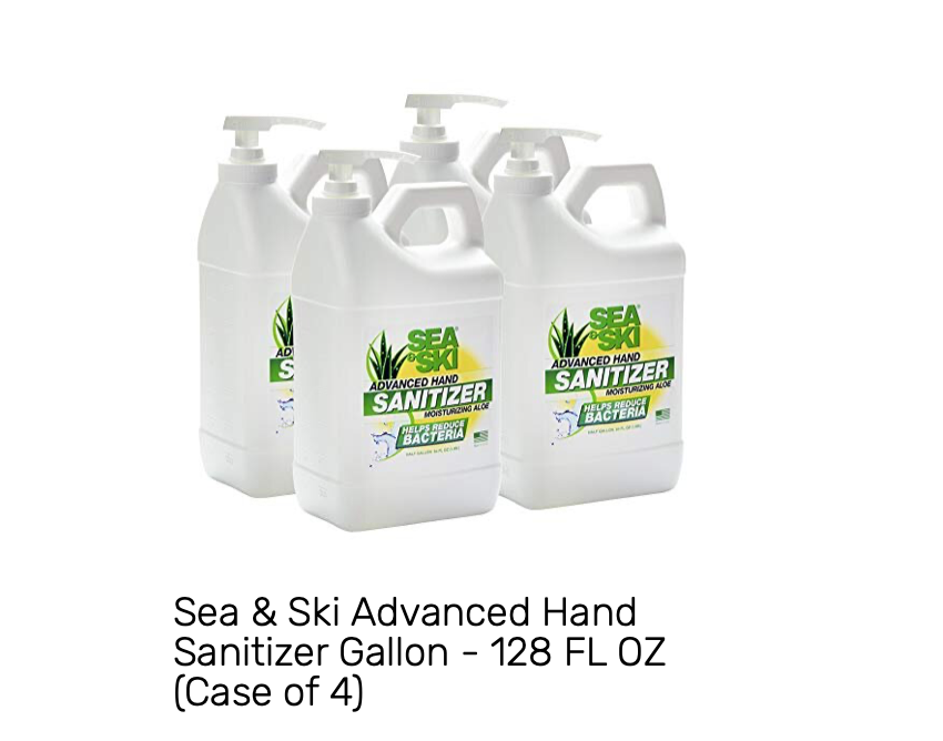 Sea and Ski Sanitizer Gel Gallon Case