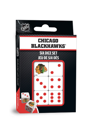 Chicago Blackhawks Dice Set