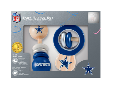 Dallas Cowboys Wood Rattle Set