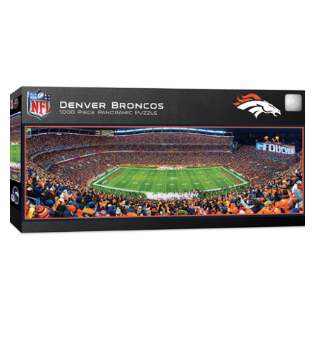 Denver Broncos 1000pc Panoramic Puzzle