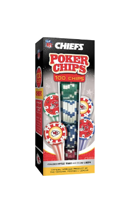 Kansas City Chiefs Poker Chips 100pc