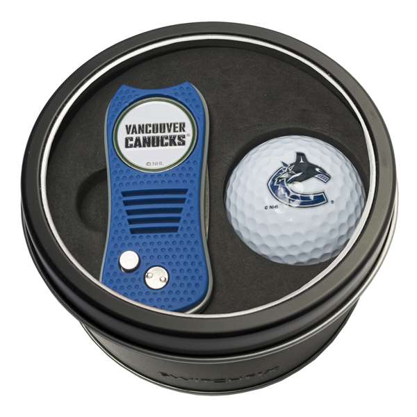 VANCOUVER CANUCKS SWITCH BALL TIN