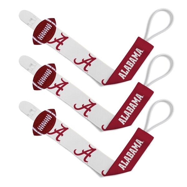 Alabama Pacifier Clips 3-Pack