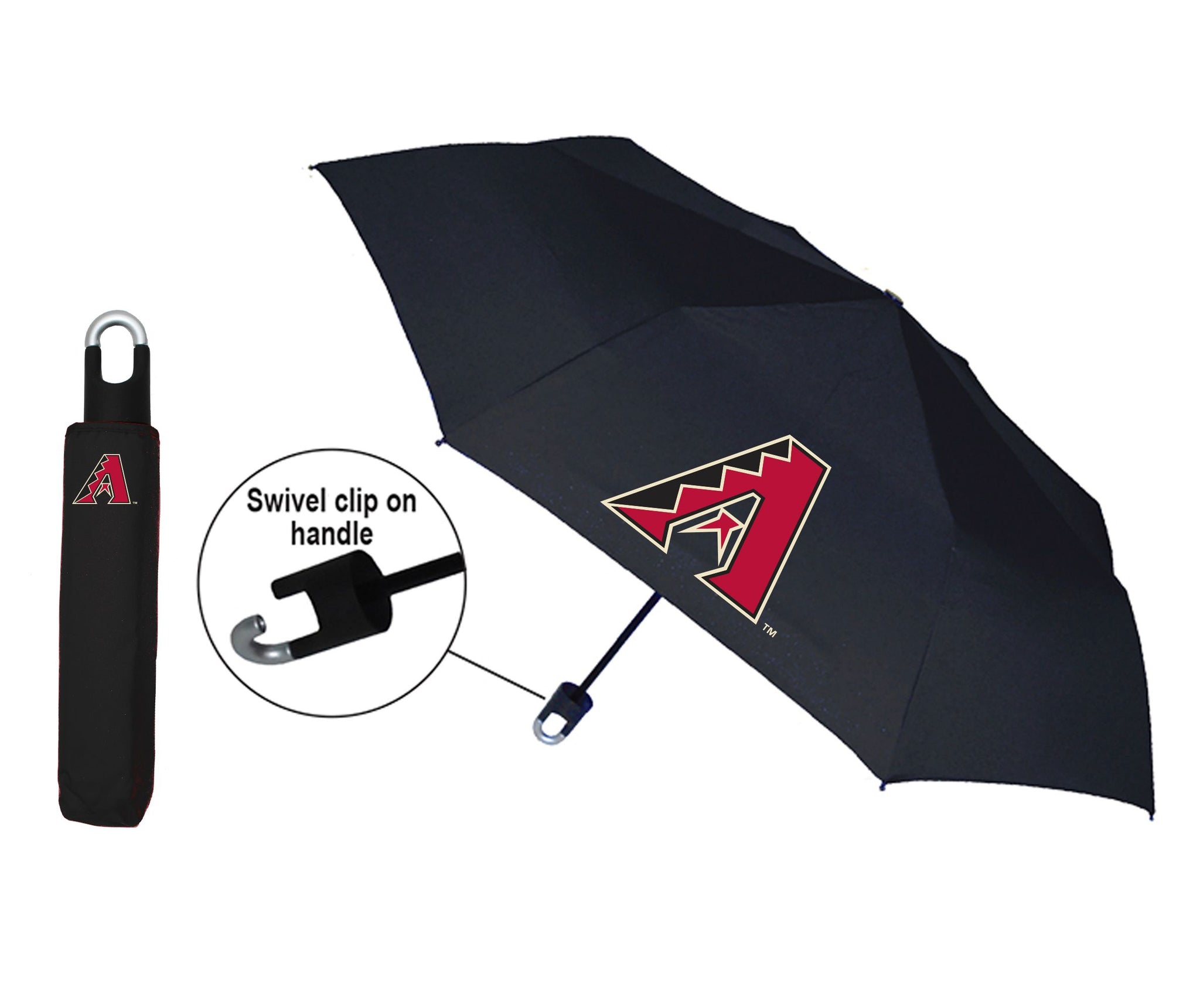 Arizona Diamondbacks Storm Clip Folding Umbrella