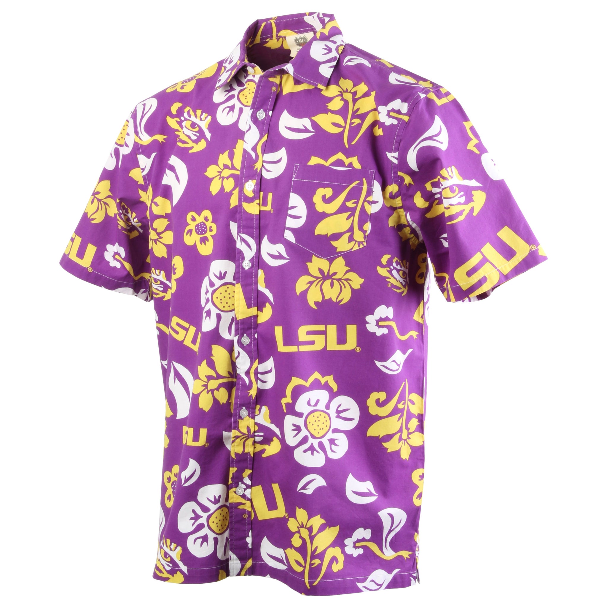 Mens LSU SS Btn Shirt