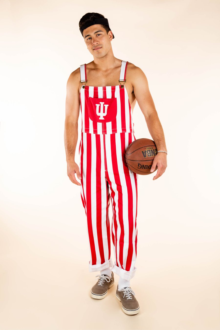 The Hoosiers | Indiana University Red Striped Unisex Overalls