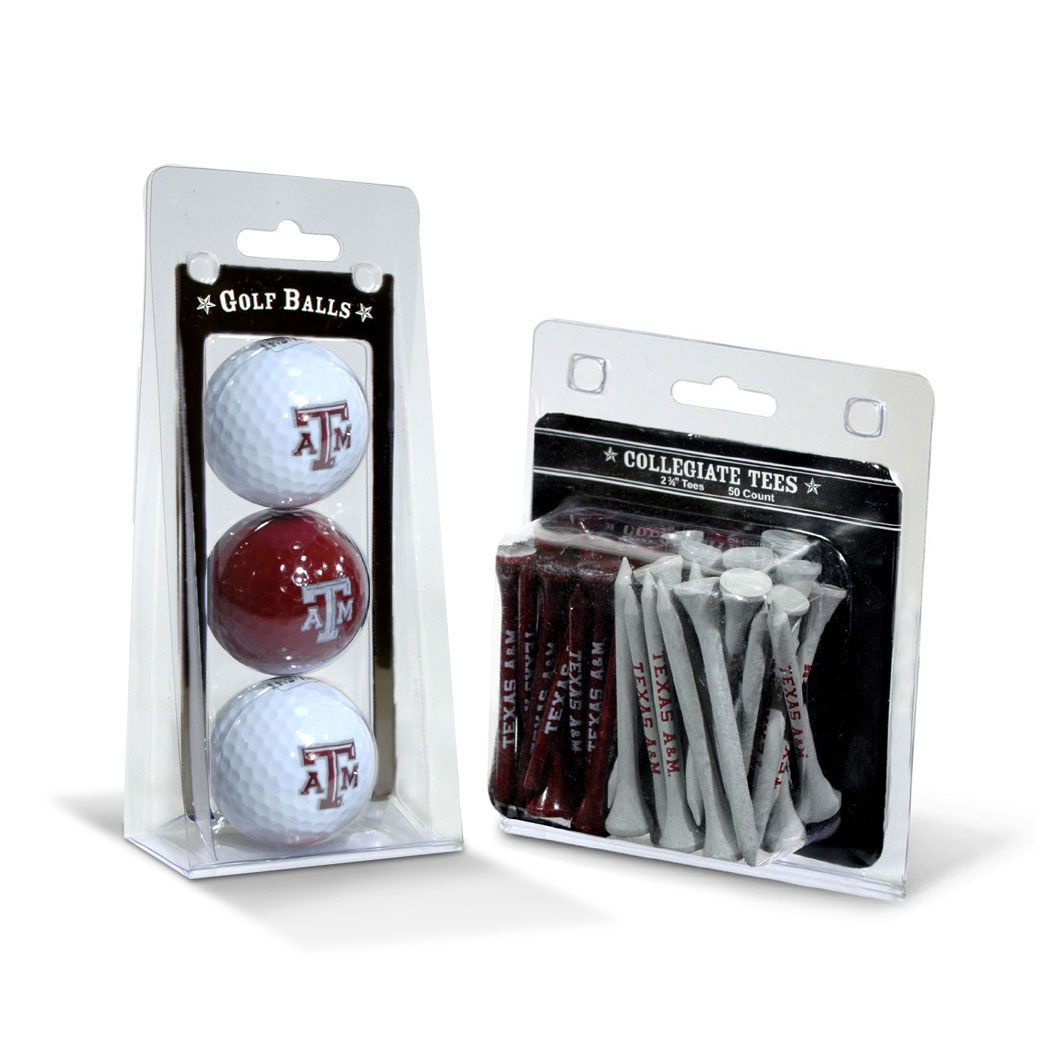 TEXAS A AND M 3 BALL/50 TEE