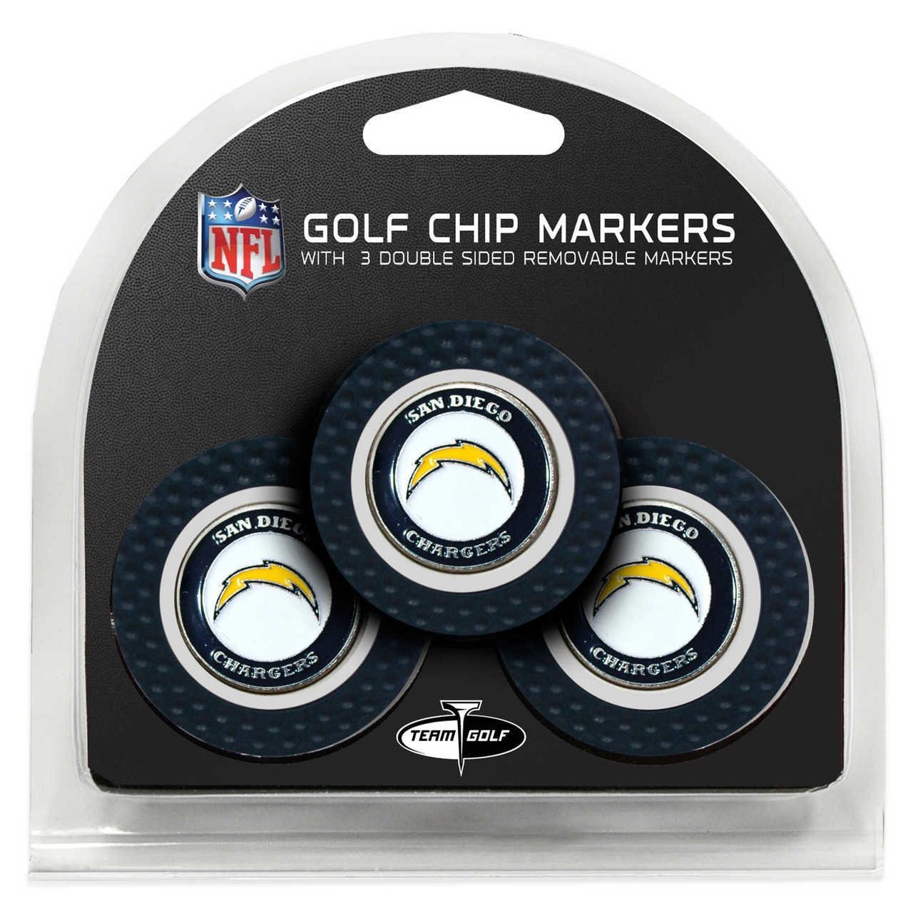 LOS ANGELES CHARGERS 3 PK GOLF CHIP