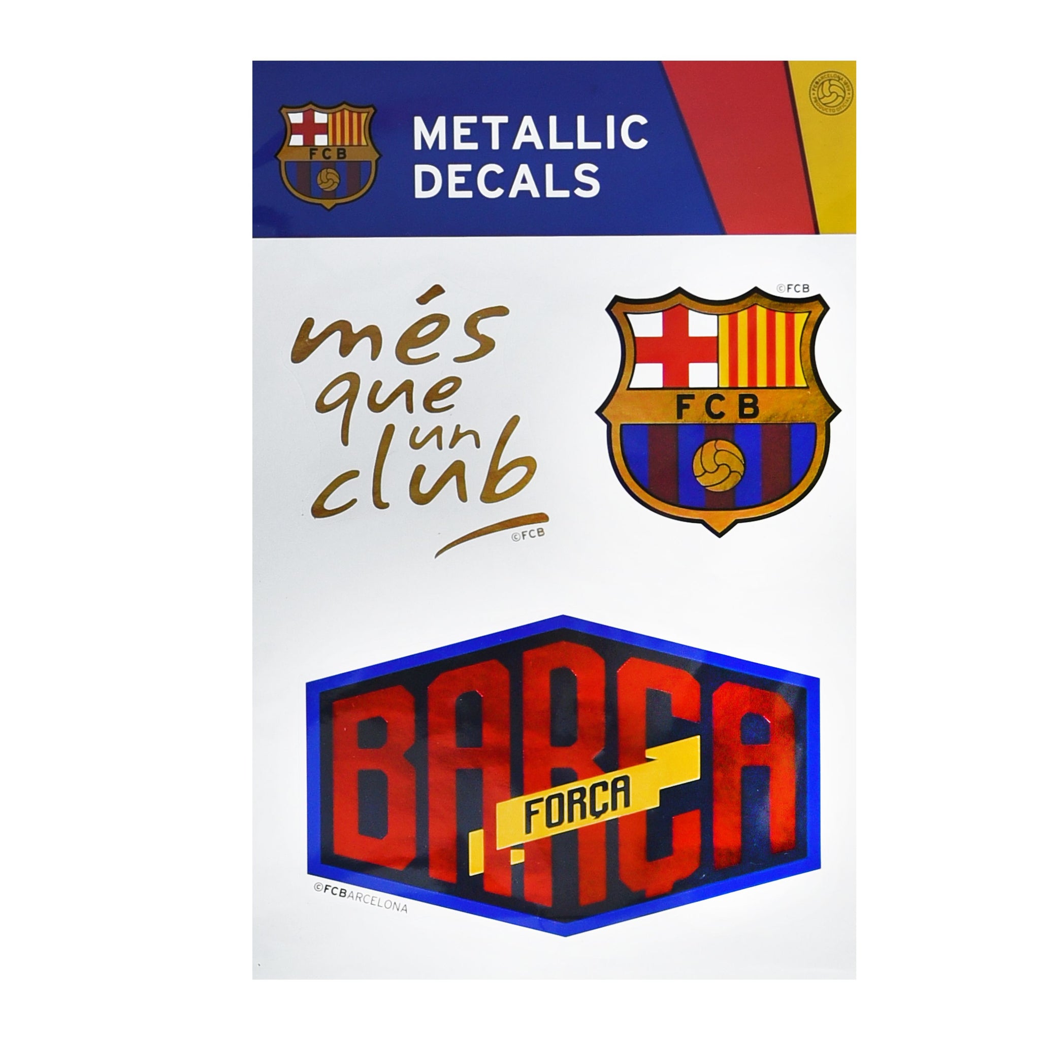 BARCELONA METALLIC DECALS