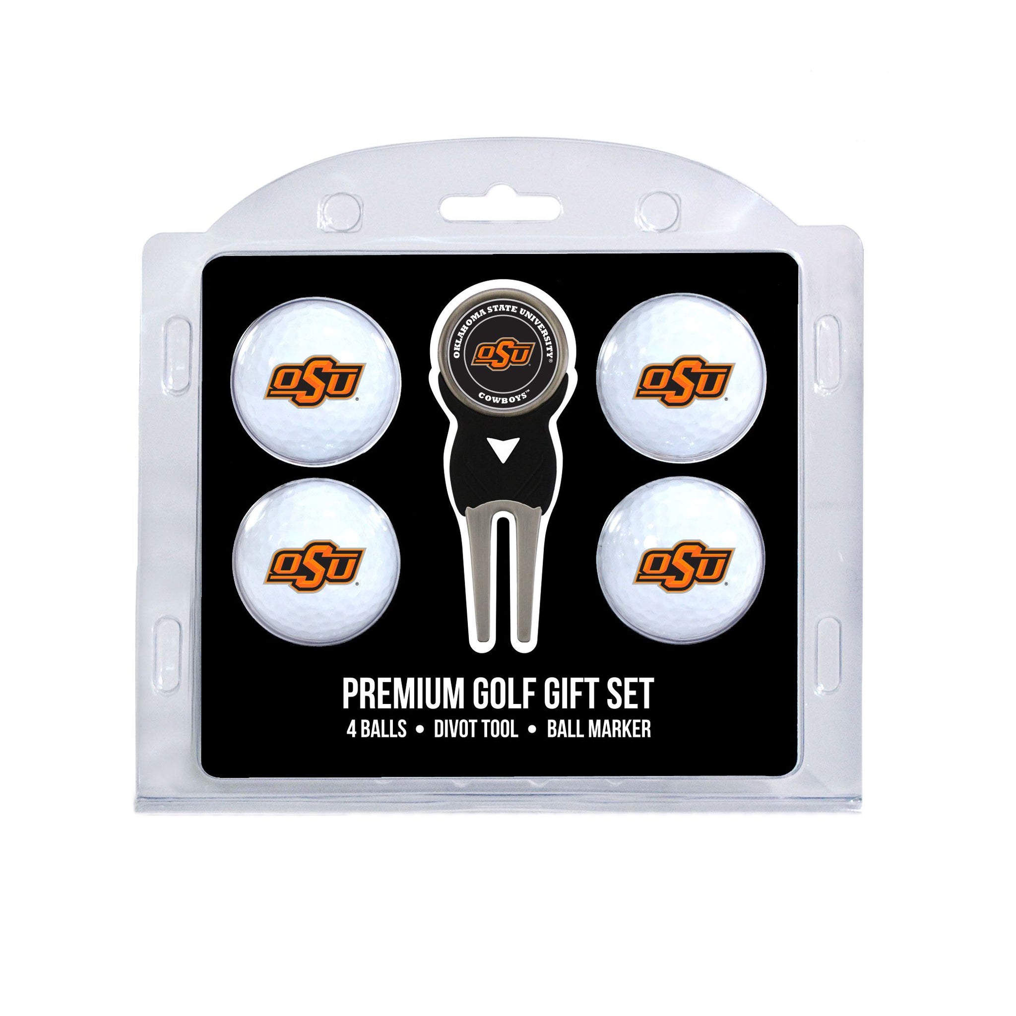 OKLAHOMA ST 4 BALL GIFT SET