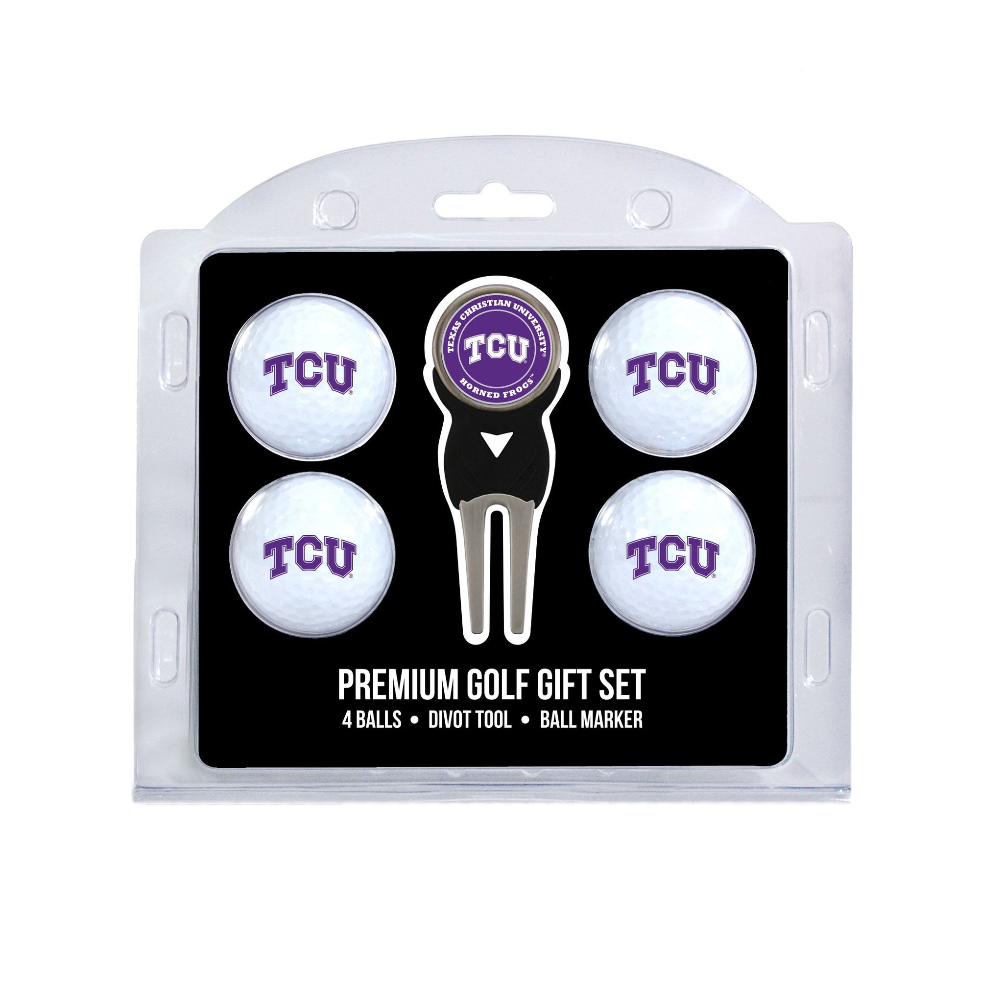 TEXAS CHRISTIAN 4 BALL GIFT SET