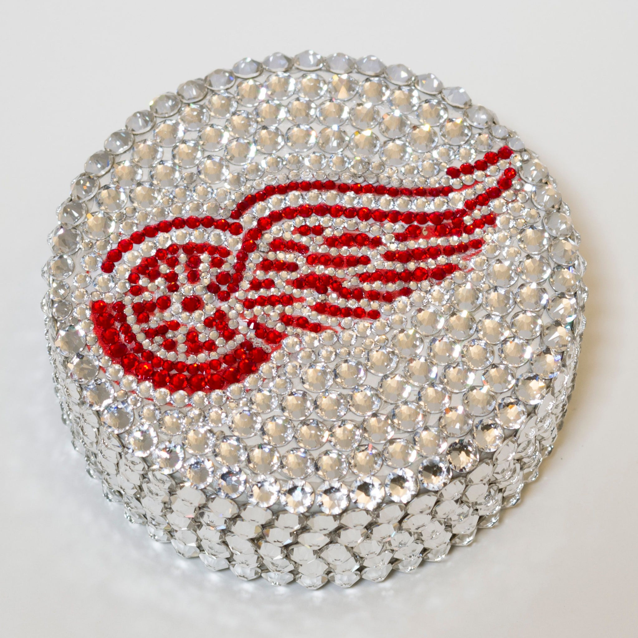 Detroit Red Wings Crystal Hockey Puck