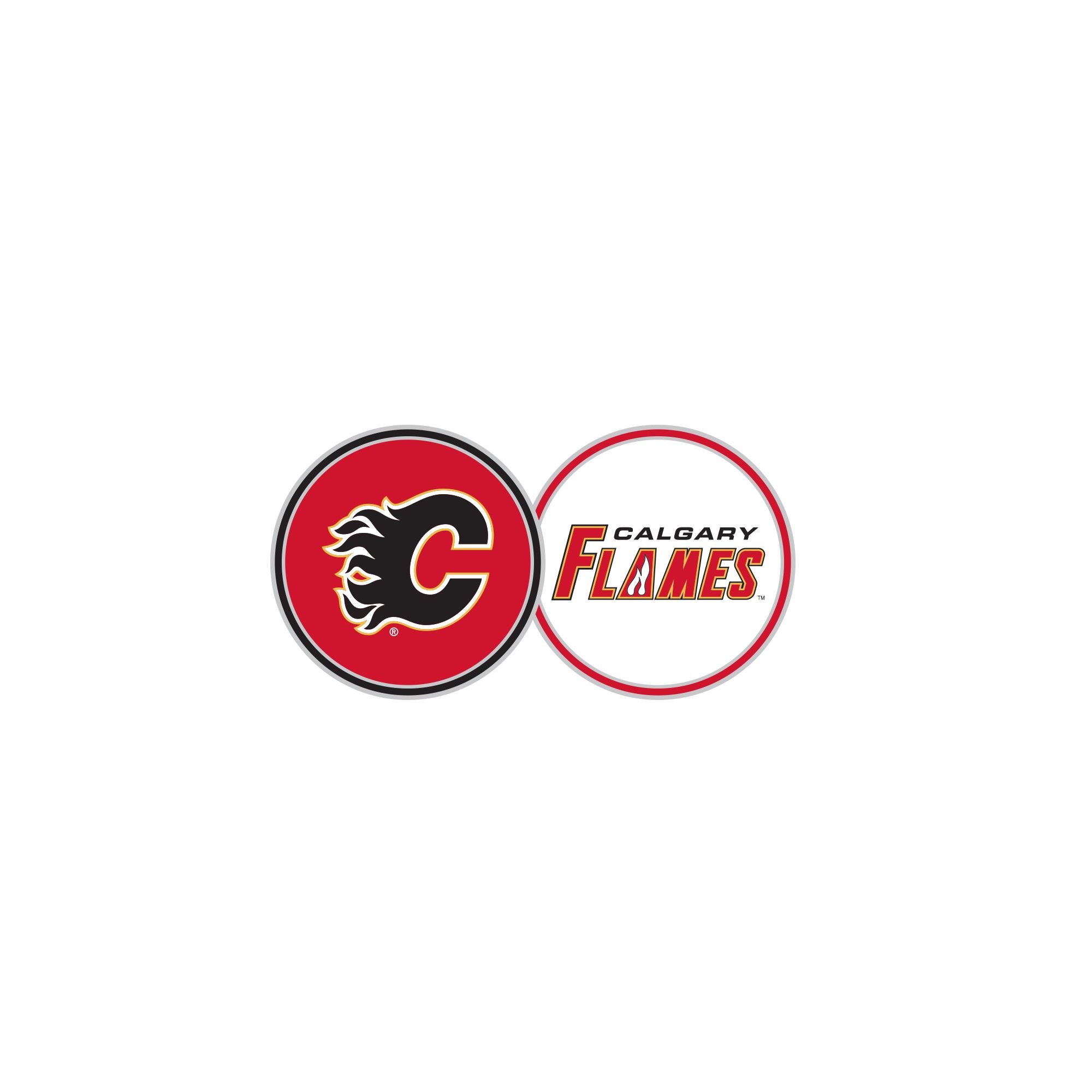 CALGARY FLAMES DOUBLE SIDED BALL MA