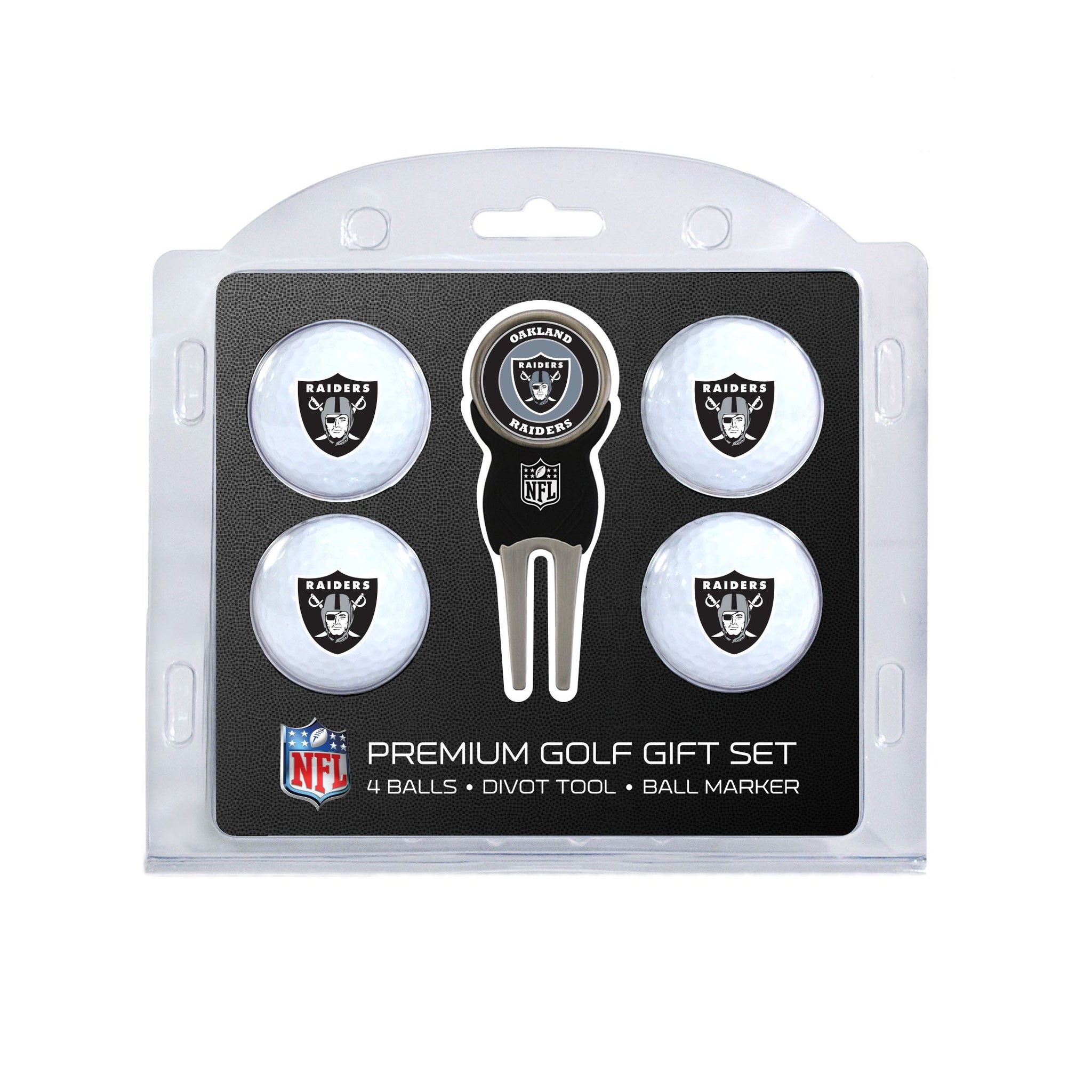 LAS VEGAS RAIDERS 4 BALL GIFT SET