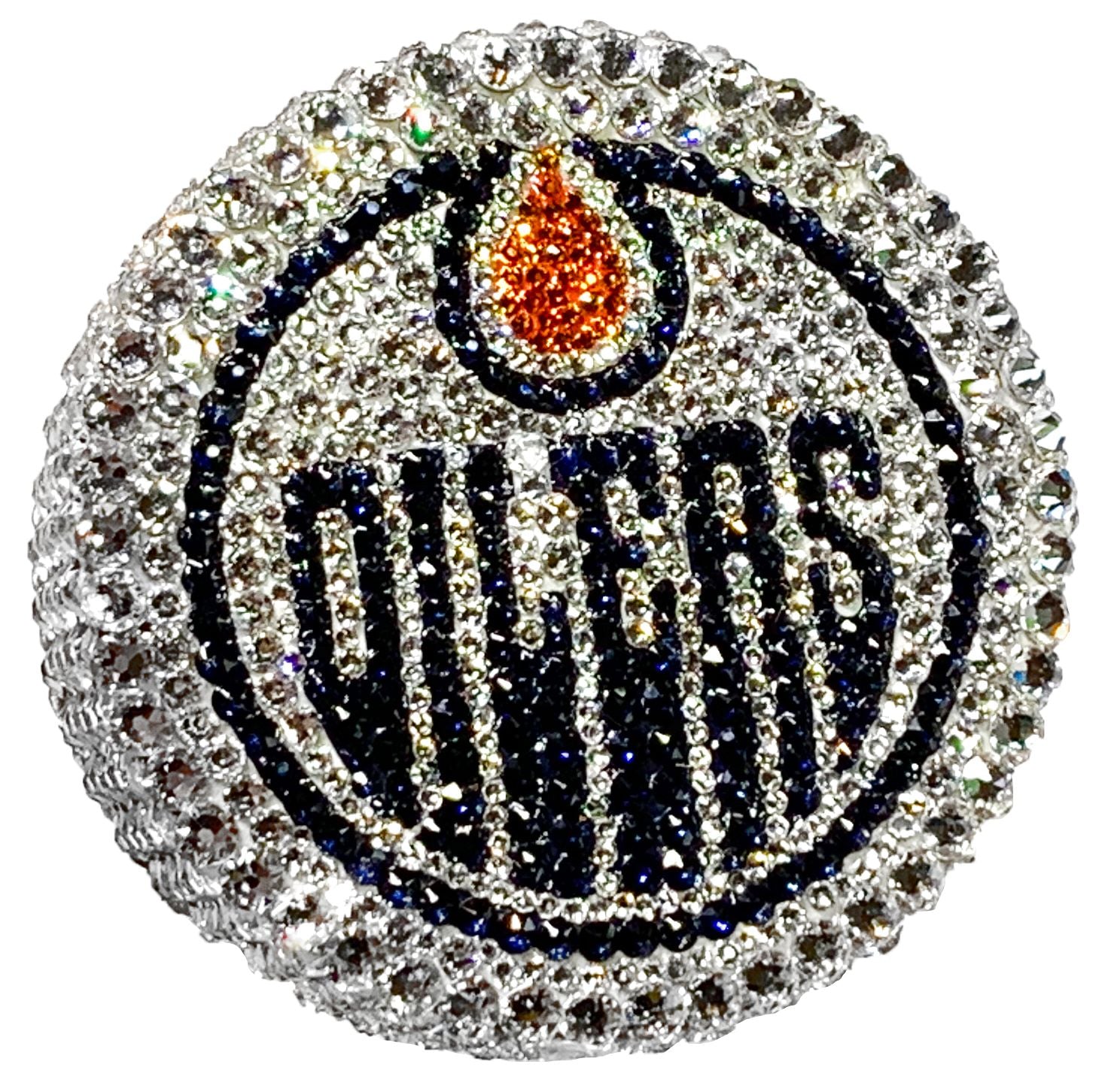 Edmonton Oilers Crystal Hockey Puck