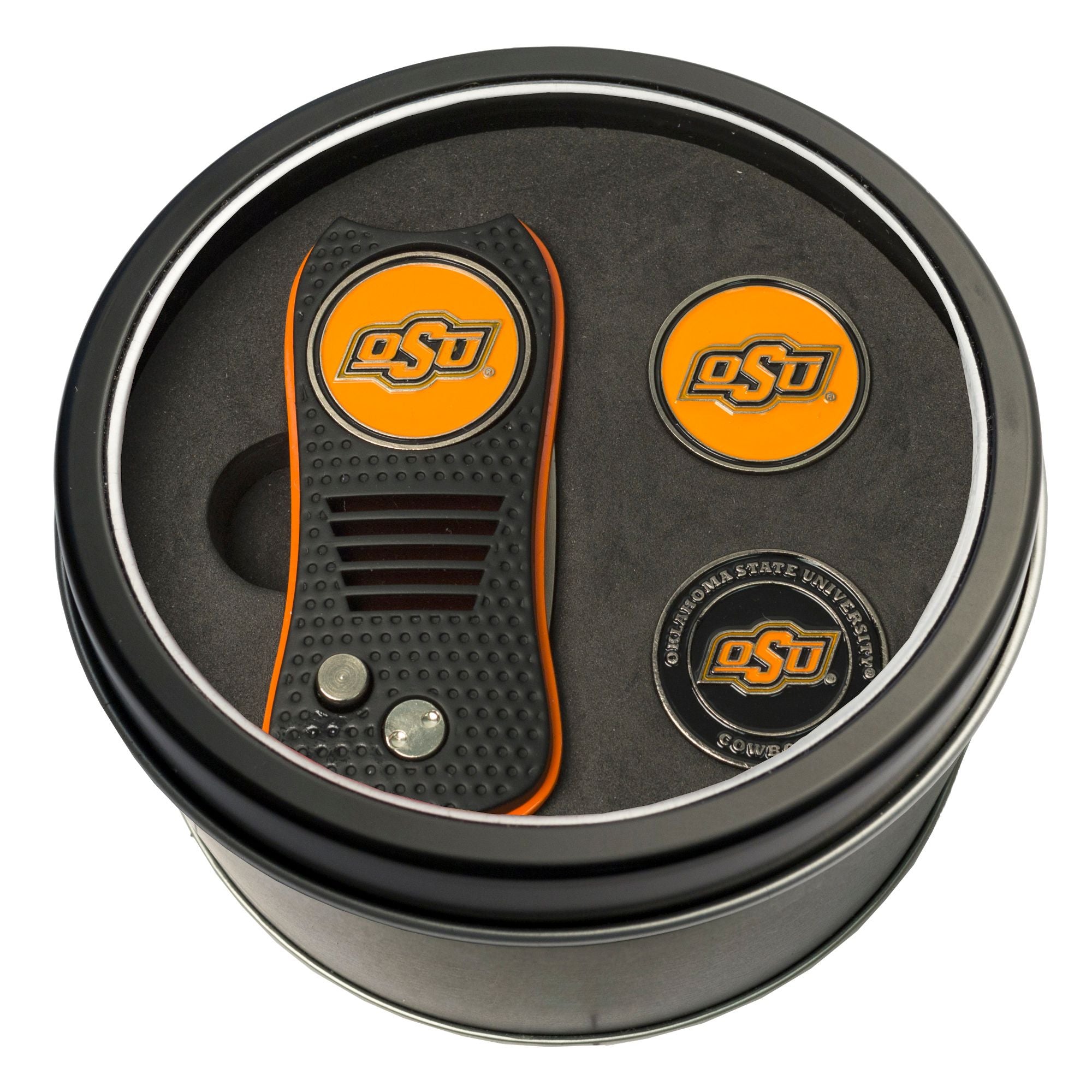 OKLAHOMA ST SWITCH MARKERS TIN