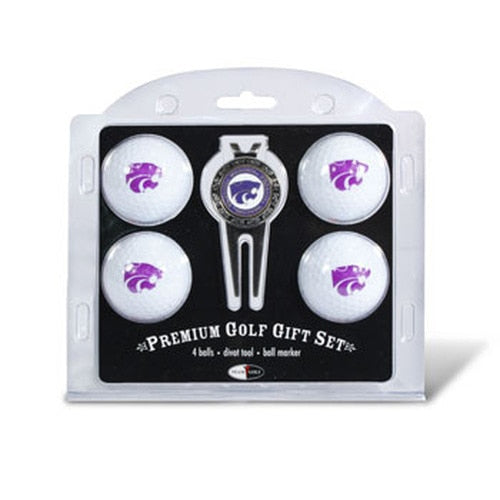 KANSAS ST 4 BALL GIFT SET