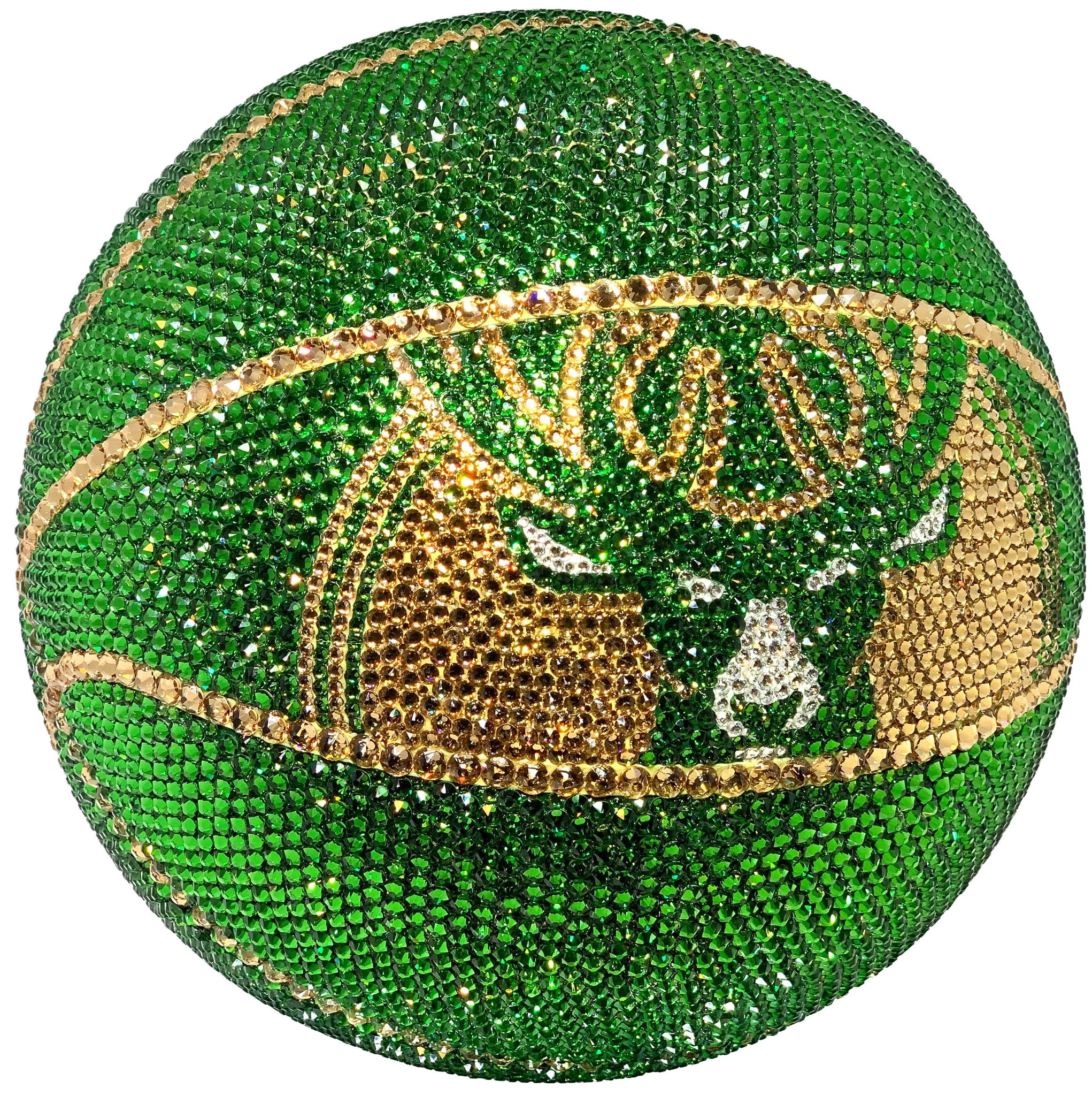 Milwaukee Bucks Crystal Basketball